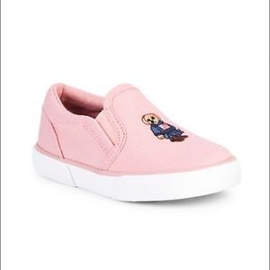 IN SEARCH OF - Pink Polo canvas slip on size 12.5 or 13